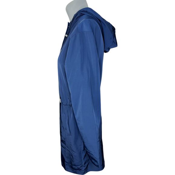 Susan Graver Regular Water Resistant Anorak Jacket with Hood Navy XX-Small NWOT - Picture 5 of 12